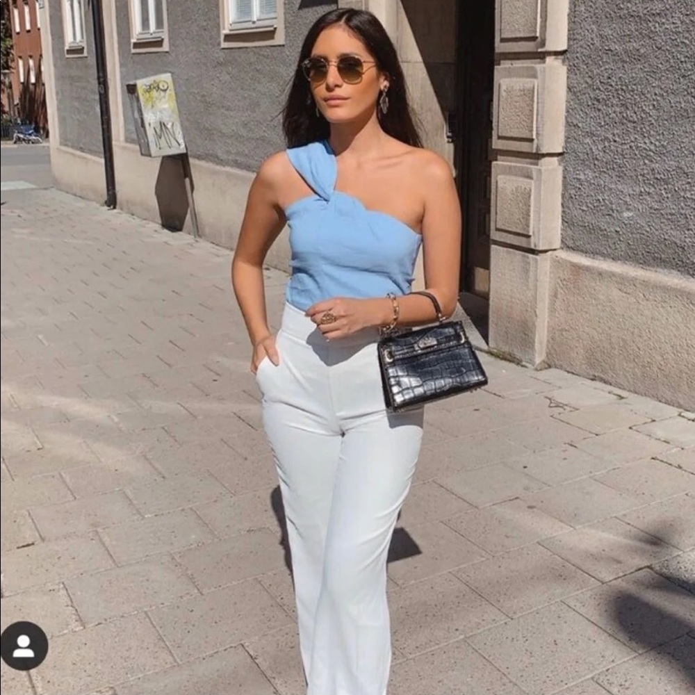 Zara Knotted Asymmetrical Top